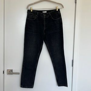 Anine Bing Straight Leg Black Jeans